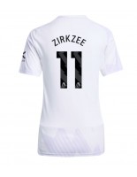Manchester United Joshua Zirkzee #11 Vieraspaita Naisten 2025-26 Lyhythihainen